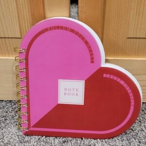 Heart Shaped 200 page Spiral lined Notebook
